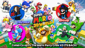 Super Mario 3D World Co-op Live Stream Part 1 Ft. The Mario Party Gang The  Friends are Back again XD - YouTube