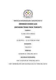 Di setiap sekolah kajian, tiga kumpulan murid tahun 5 Doc Kertas Kerja Ceramah 2019 Anti Dadah Mark John Academia Edu