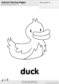 Hundreds of free spring coloring pages that will keep children busy for hours. Duck Coloring Page Super Simple