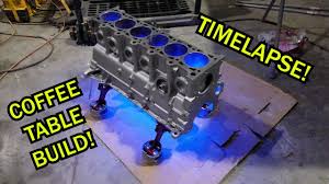 Before its explosive demise, the. Engine Block Coffee Table Build Bmw E30 Youtube
