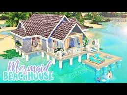 mermaid beach house the sims 4 island living speed build youtube sims 4 island living sims 4 house design sims house