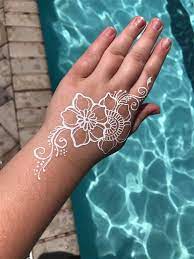 Think of it as a temporary tattoo. Henna Lace Silver Henna 15ml Jest Paint Face Paint Store