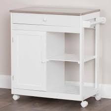 Stainless steel 3 tier rolling service cart. Kitchen Trolley With Stainless Steel Counter Top Crazy Sales