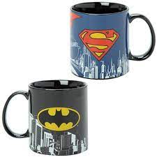 Dc Comics Superman And Batman Skyline Mugs Mugs Batman Decor Marvel Mug