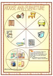 Furniture And Parts Of The House Preschool Worksheets Large Alphabet Stencils Kindergarten Worksheets