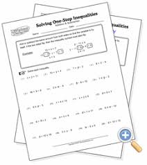 Write and graph a system of linear inequalities: Solving One Step Inequalities Addition Subtraction Worksheetworks Com