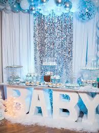 Luckily, it's easy to decorate for winter. Winter Wonderland Baby Shower Pretty My Party Party Ideas