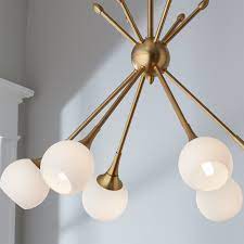 Mid Century Modern Mobile Chandelier 6 Light Shades Of Light
