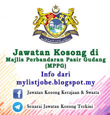 Berikut merupakan maklumat iklan kerja kosong yang ditawarkan. Jawatan Kosong Di Majlis Perbandaran Pasir Gudang Mppg 27 Oktober 2016 Appjawatan Malaysia