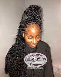 Goddess Loc Specialist On Instagram Medium Size Goddess Locs 22 Inches Long With Synthetic Faux Locs Hairstyles Girls Hairstyles Braids Braids For Black Hair