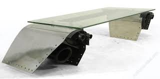 Notify me when this product is available: Antiques Atlas Up Cycled Airplane Leading Wing Edge Coffee Table
