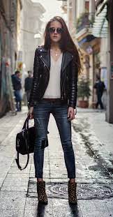 Glam Radar Black Leather Jacket Outfit Leather Jacket Style Leather Jacket Outfits