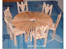 Muebles Para Tu Muneca Tipo Barbie O Para Decorar Un Rinconsito De Hadas Vintage Estilo Antiguo Con Pinzas De Ropa Dekorasyon Elisleri Oyuncak Ahsap Isleri
