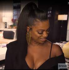 Kandi Burruss Pomp And Ponytail Hair Ponytail Styles Ponytail Hairstyles Hair Styles