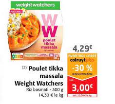 Hyper simple et accessible à tous, de quoi épater les convives. Offre Poulet Tikka Massala Weight Watchers Chez Colruyt