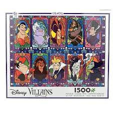 Disney villains stained glass puzzle. Disney Villains Stained Glass Look 1500 Piece Jigsaw Puzzle Brand New Ceaco 21081340342 Ebay