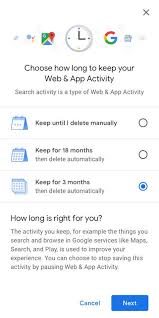Google stores your web and app activities to make searches faster and get customised experiences in google products like search and maps. Google Will Soon Let You Automatically Delete Location History And Web And App Activity Data