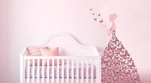 Wandtattoos Im Madchenzimmer Wandaufkleber Madchen Wandtattoo little wood rosa graubeige.