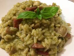 180 gr riso integrale, 200 gr funghi, 70 gr speck, 4/5 foglie radicchio, q. Risotto Al Pesto Di Basilico Con Funghi E Speck Cosa Cucino Oggi Ricette Di Cucina Con Foto Tutte Le Ricette Della Mia Cucina