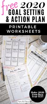 3 New Year S Goal Setting Tips Free Printable Worksheets Arts And Classy Free Goal Printables New Year Goals Free Printable Worksheets