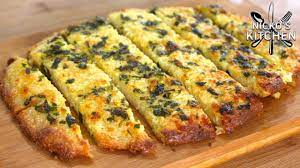 In a small bowl, mix the melted butter with the salt and garlic powder. Garlic Bread Low Carb Keto Diet Fast Food Youtube