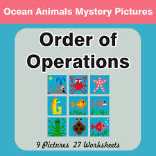 Order of operations color worksheet 2. Order Of Operations Color By Number Mystery Pictures Teaching Resources