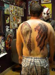 Angel And Demon Wing Back Tattoo Demon Wings Angel And Demon Wings Back Tattoo