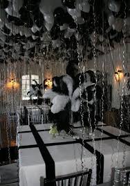 Black And White Balloons Design Pin By Jenn Rozell On 40 White Party Decorations Black And White Party Decorations White Party Theme