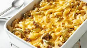 Lightened Up Philly Cheese Steak Mac And Cheese Bake Recipe Recipes Food Beef Recipes