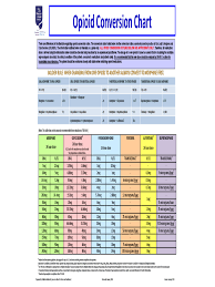 opioid conversion chart 4 free templates in pdf word