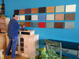 Here S Our New Whitewood Finish Wall Going Up In San Antonio Which Is Your Favorite Color Wood Dining Table Whitewood Furniture