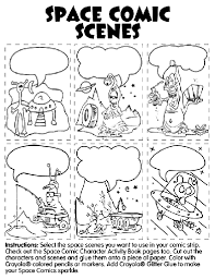 I learned color the hard way, so i'm doing my best to make sure everyone else can avoid that! Space Comic Scenes Coloring Page Crayola Com