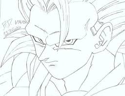 Goku Ss4 Dragon Drawing Dragon Ball Art Drawings