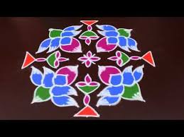 Sankranthi Muggulu With Dots 13 X 3 To 3 Dots Easy Rangoli Designs Simple Rangoli Ideas Youtube Rangoli Designs Rangoli Ideas Simple Rangoli