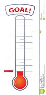Thermometer Goal Chart Stock Illustrations 32 Thermometer