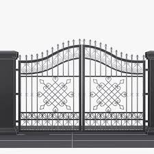 Wrought Iron Gate 3d Model In 2020 Iron Gate Wrought Iron Gate Wrought Iron