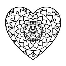 Mandalas Para Colorear De Corazones