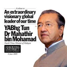If you want to be a leader, you must have ideas. Tun Dr Mahathir In My Campus Today Vincent Loy S Online Journal