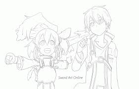 Printable sword art online coloring pages. Sword Art Online Coloring Pages Coloring Home