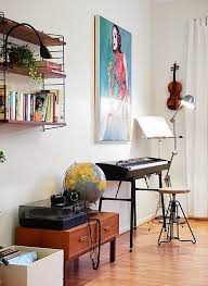 Decorating a bedroom is a task quite different from planning for the rest of the house. Musical Instruments Musical Instruments Storage Home Music Rooms Piano Room Decor Music Room Decor