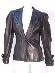 Thierry Mugler Paris Vintage Black Leather Jacket Vintage Chic Fashion Black Leather Jacket Leather Jacket
