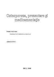 Doc Osteoporoza Prezentare Si Medicamentatie Elena Carp Academia Edu