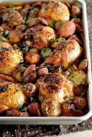 Spanish Chicken With Chorizo And Potatoes Best Chicken Recipes Chicken Recipes Recipes