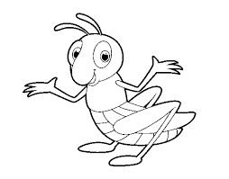 The grasshopper is a type of insect. Infant Grasshopper Coloring Page Coloringcrew Com
