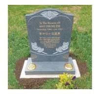 Carved Rose and Heart Headstone - Memorials of Distinction