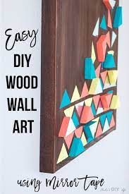 Diy Wood Wall Art How To Make Large Scale Colorful Geometric Wall Art Wood Wall Art Diy Diy Wood Wall Wall Art Tutorial