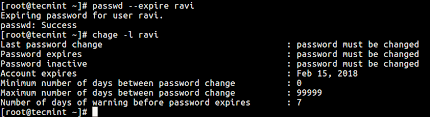 How To Force User To Change Password At Next Login In Linux How Vps How To Use Setup Vps