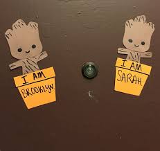 Baby Groot Door Decs Baby Decs Door Groot Door Decs College Dorm Door Decorations Door Decs