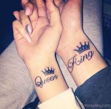 These king and queen finger tattoos squeeze a lot of detail into a small tattoo. 60 Adorable Crown Tattoos On Wrist