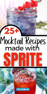 25 Mocktail Recipes Using Sprite Mocktail Recipe Mocktails Drink Recipes Nonalcoholic